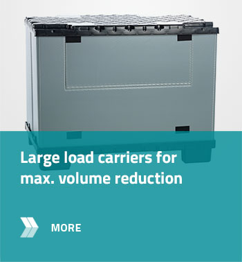 Large load carriers for max. volume reduction